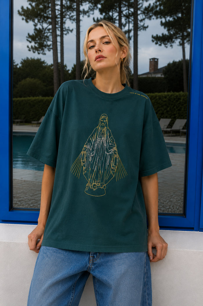T-SHIRT MARIA — Vert bouteille