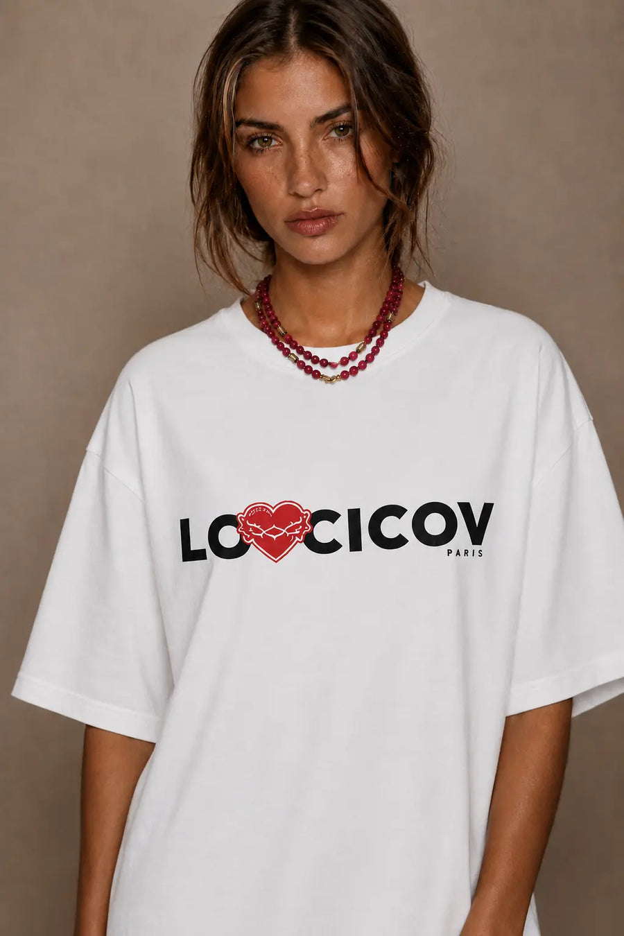 COLLIER ŒIL DE TIGRE FUCHSIA
