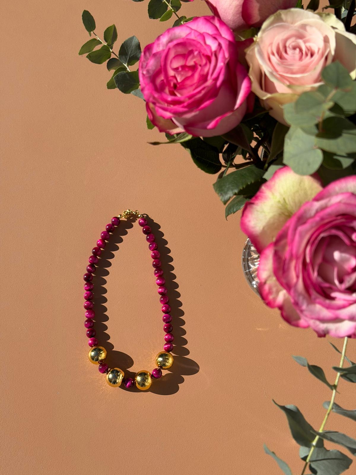 COLLIER FUCHSIA & OR