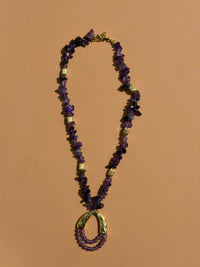 COLLIER AMÉTHYSTE & OR