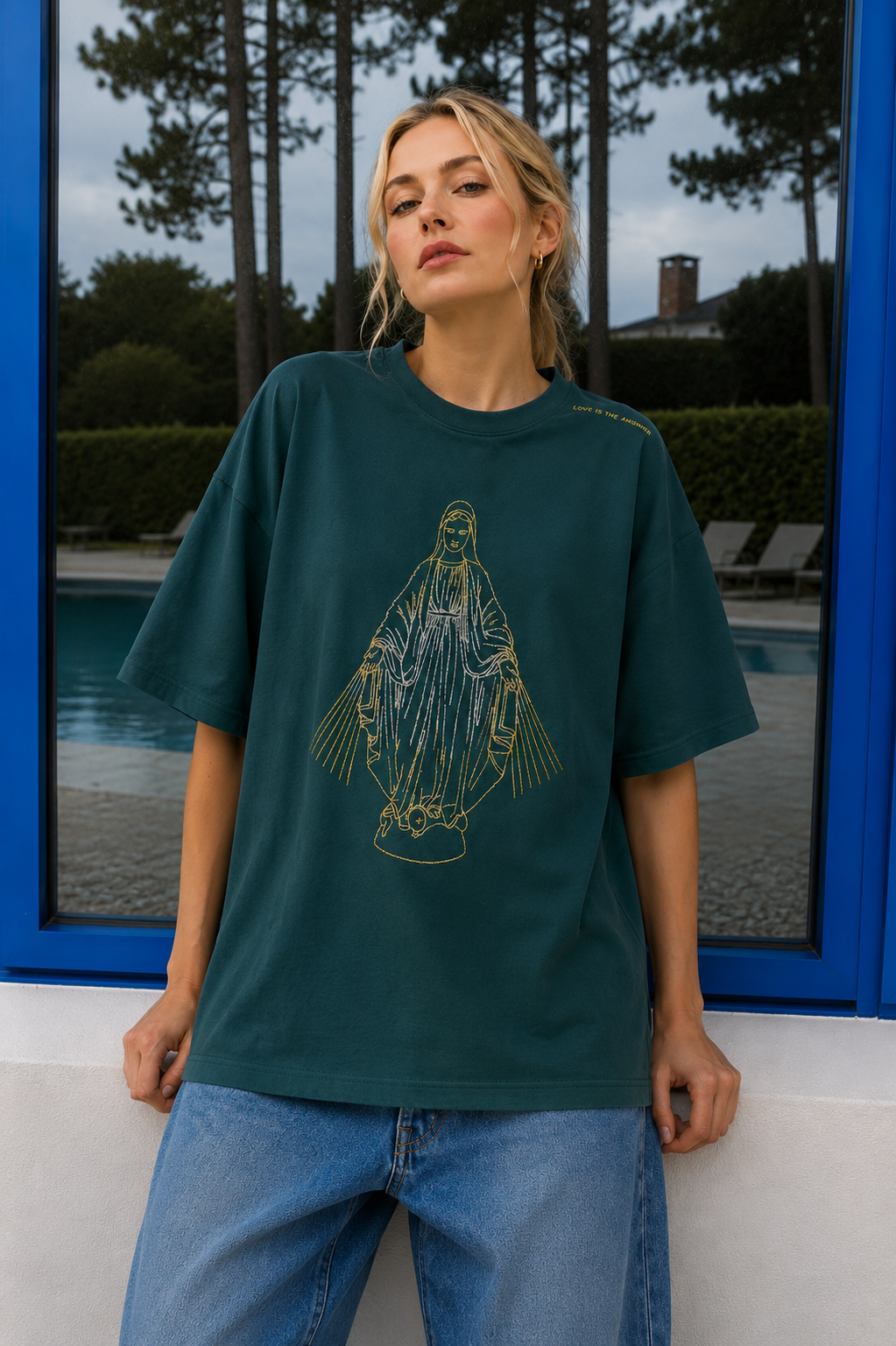 T-SHIRT MARIA - Green Bottle